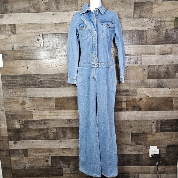 Host PICK ๐๐ STELLA MCCARTNEY Kathy faded denim jumpsuit | 40 - Picture 3 of 16